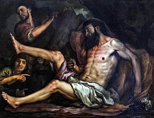 L'ivresse de Noé, 1650, Antonio Zanchi