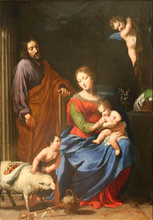 Sainte Famille avec Saint Jean-Baptiste., 1633, Jacques Stella