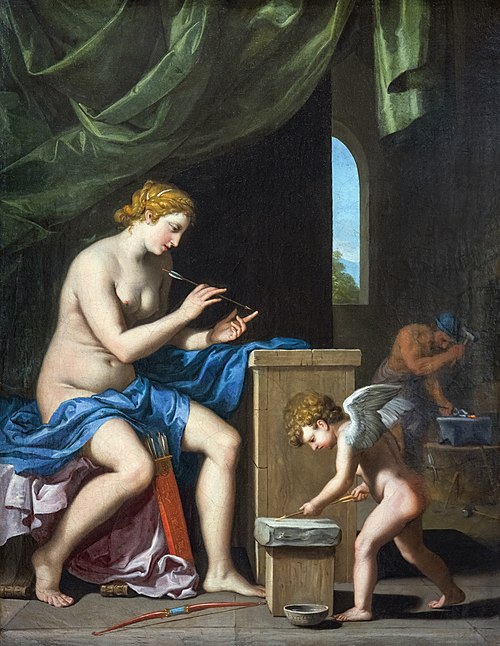 Vulcain forgeant les flèches de l'Amour, 1644, Jacques Stella