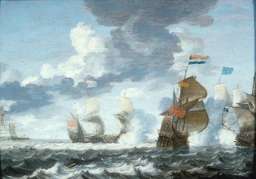Battle at Sea, 1650, Bonaventura Peeters