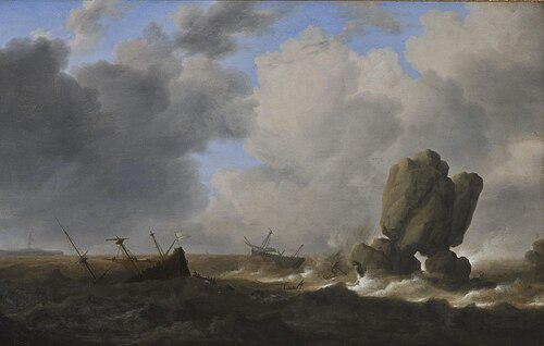 A Storm at Sea, 1638, Bonaventura Peeters