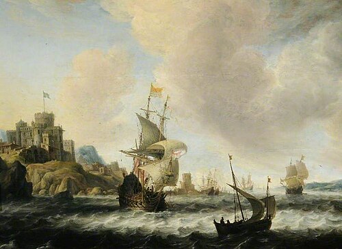 Coast Scene with Shipping, , Bonaventura Peeters