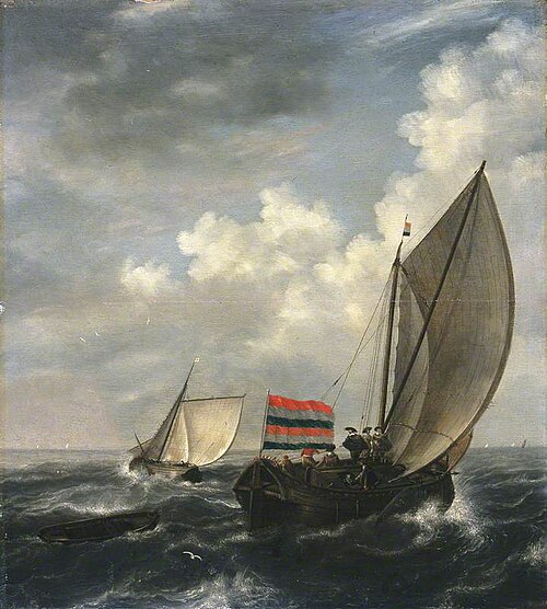 A Yacht in a Choppy Sea, , Bonaventura Peeters
