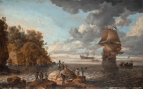 Dutch Men-of-War in the West Indies, 1648, Bonaventura Peeters