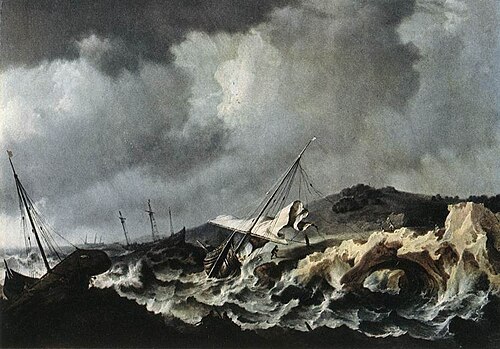 Shipwreck, 1650, Bonaventura Peeters
