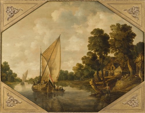 River Landscape, 1640, Bonaventura Peeters