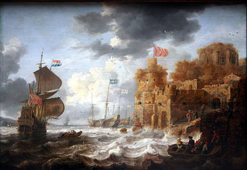 Un port oriental, 1650, Bonaventura Peeters