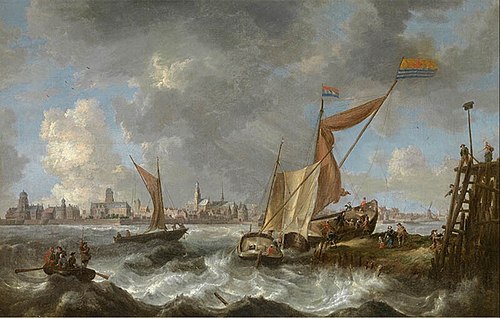 Vue de Vlissingen, 1650, Bonaventura Peeters