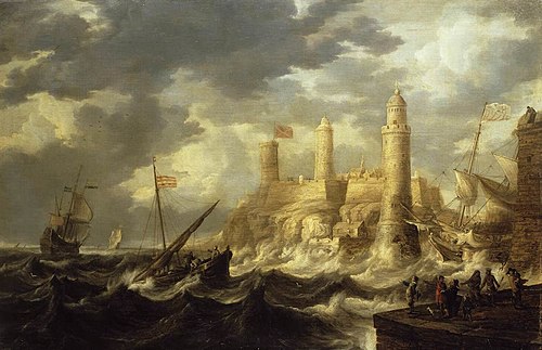 Fortified Harbour, 1646, Bonaventura Peeters