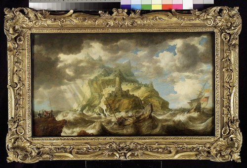 A Dismasted Ship in a Rough Sea, 1635, Bonaventura Peeters