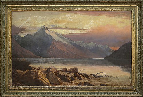 New Zealand Lake Scene, 1883, George Sherriff