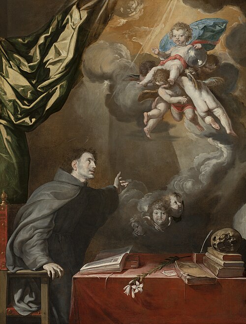 Aparición del Niño a San Antonio, 1650, Antonio del Castillo y Saavedra