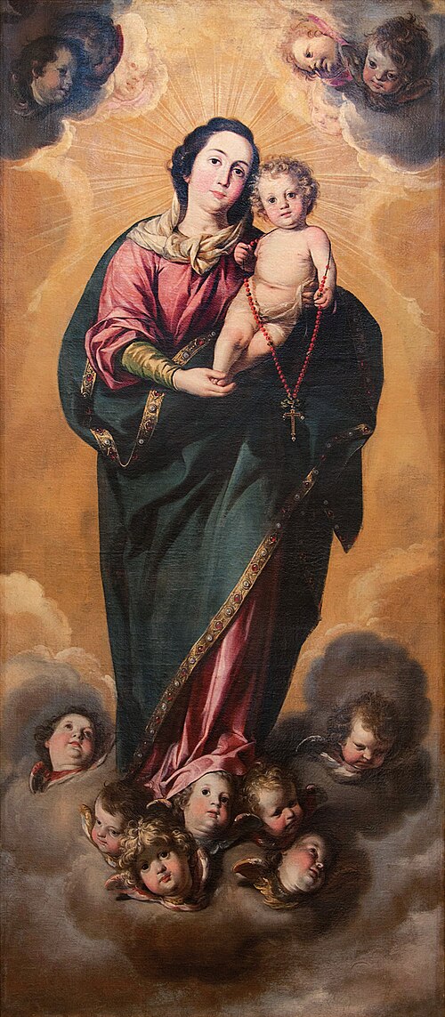 Virgen del Rosario, , Antonio del Castillo y Saavedra