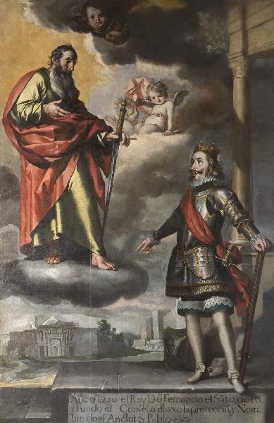 Aparición de San Pablo a San Fernando, 1655, Antonio del Castillo y Saavedra