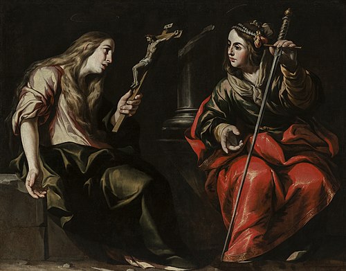 Santa María Magdalena y Santa Catalina by Antonio del Castillo, 1655, Antonio del Castillo y Saavedra