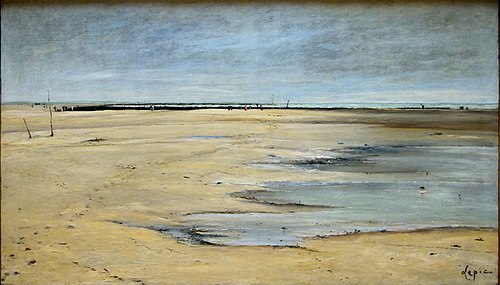 La plage de Berck, 1877, Ludovic-Napoléon Lepic