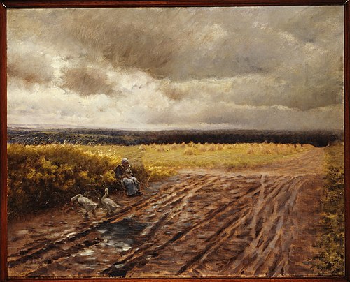 La gardeuse d'oies, 1884, Giuseppe De Nittis