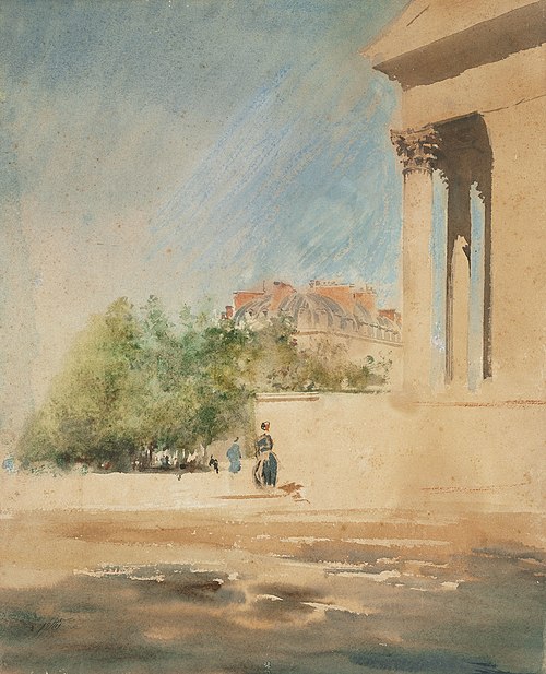 Place de la Madeleine - II, 1877, Giuseppe De Nittis