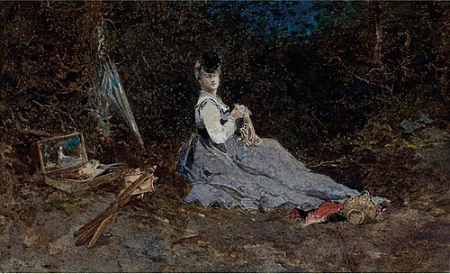 Posing, 1869, Giuseppe De Nittis