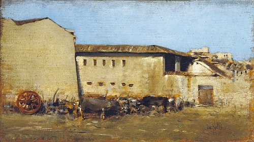 The farm - I, 1864, Giuseppe De Nittis