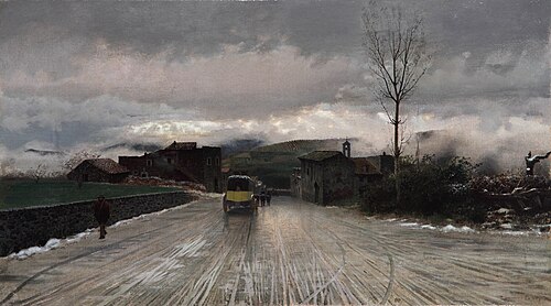 Crossing the Apennines - Memories, 1867, Giuseppe De Nittis