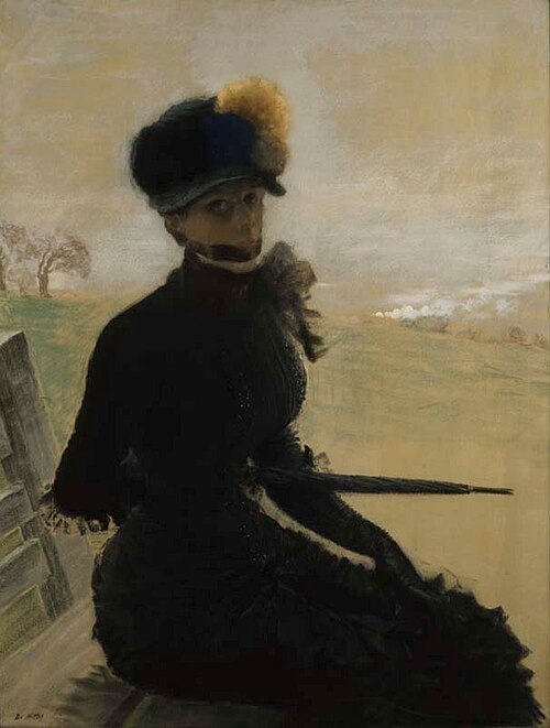 La femme aux pompons, 1879, Giuseppe De Nittis