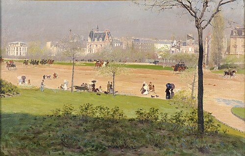 Avenue du Bois de Boulogne, 1882, Giuseppe De Nittis