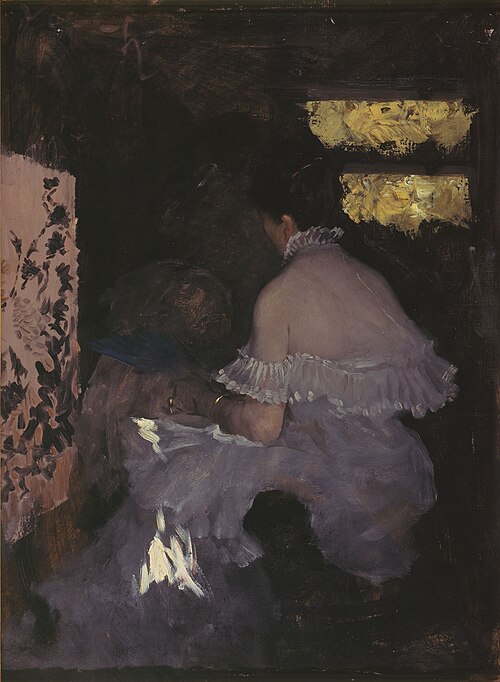 Among the screens, 1879, Giuseppe De Nittis