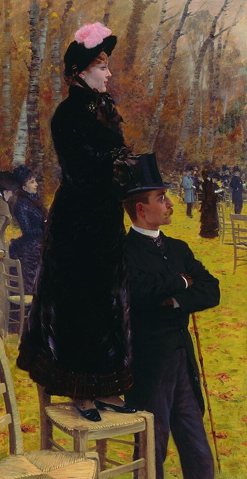 At the Auteuil races - On the chair, 1883, Giuseppe De Nittis