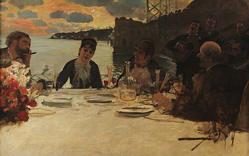 Lunch at Posillipo, 1879, Giuseppe De Nittis
