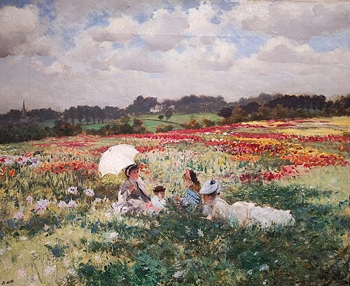 In the fields around London, 1875, Giuseppe De Nittis