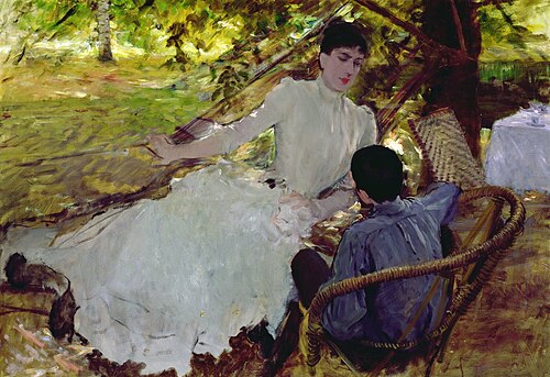 Sur le hamac - II, 1884, Giuseppe De Nittis