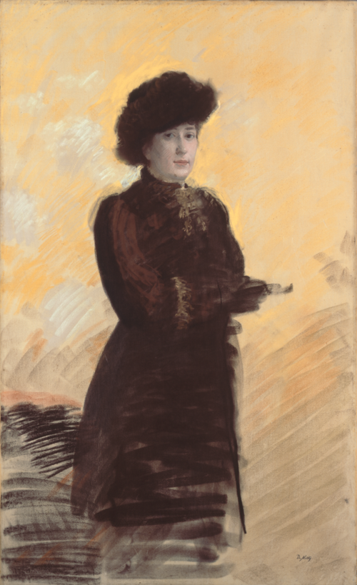 The woman with the black glove, 1881, Giuseppe De Nittis