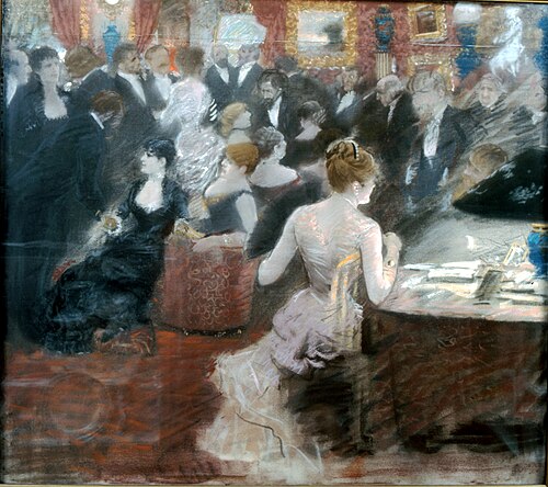 Le salon de la princesse Mathilde, 1883, Giuseppe De Nittis