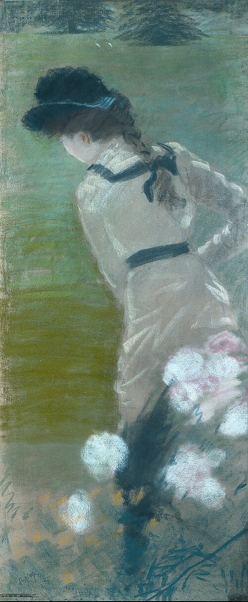 Femme de dos au jardin, 1883, Giuseppe De Nittis