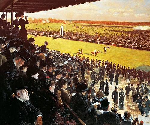 Les courses à Longchamp - II, 1883, Giuseppe De Nittis