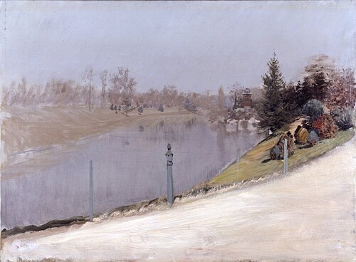 Coucher de soleil sur la Seine, 1882, Giuseppe De Nittis