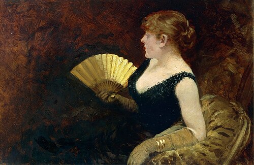 Femme à l'éventail, 1882, Giuseppe De Nittis