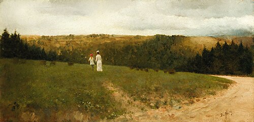 Landscape with figures, 1881, Giuseppe De Nittis