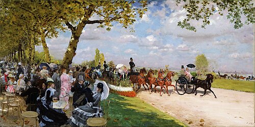 Return from the races, 1875, Giuseppe De Nittis