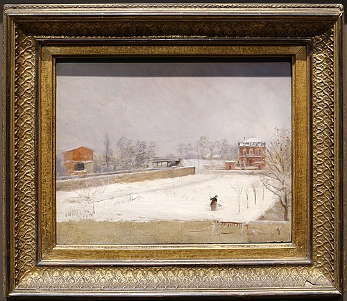 Paysage d'hiver, 1880, Giuseppe De Nittis