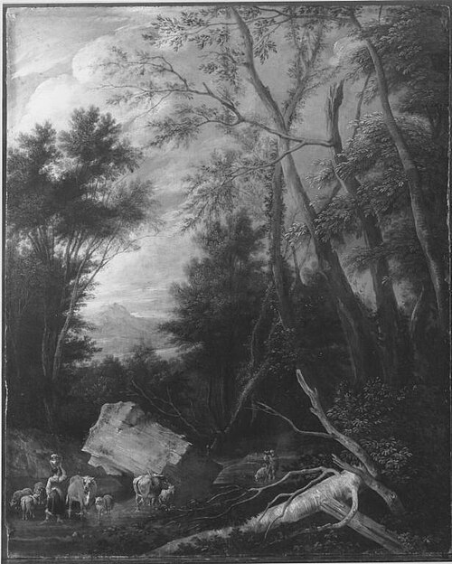 Woodland scenery, 1710, Pieter Spierinckx