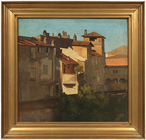 Study from Via Babuino, Rome, 1845, Frederik Niels Martin Rohde