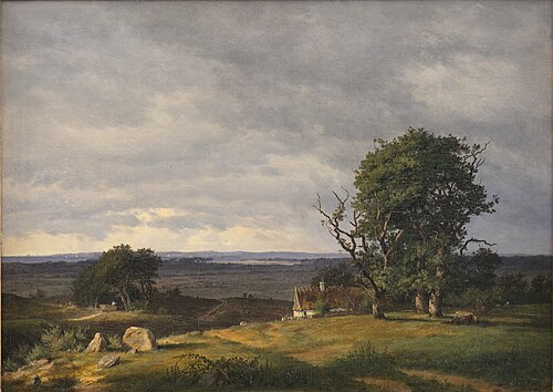Landskab fra Esromegnen, 1840, Frederik Niels Martin Rohde