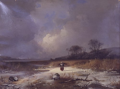 Vinterlandskab, 1848, Frederik Niels Martin Rohde