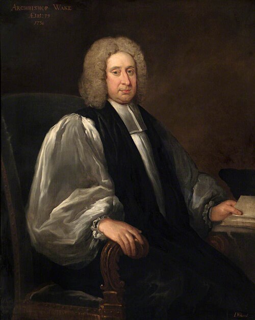 William Wake (1657–1737), Archbishop of Canterbury, 1736, Isaac Whood