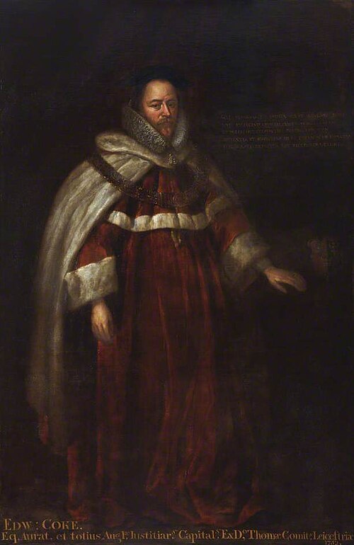 Edward Coke (1552–1634), Lawyer, Legal Writer and Politician, , Isaac Whood