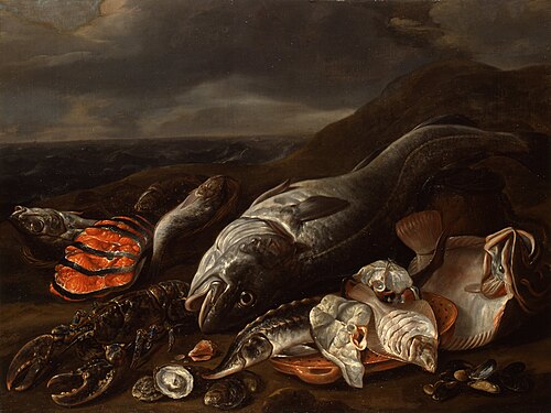 Visstilleven, 1665, Isaac van Duynen
