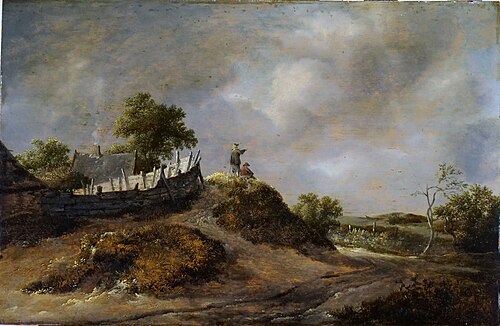 Dune Landscape with Wooden Fence, , Isaac van Ruisdael