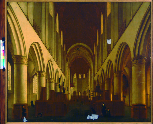Interieur van de Grote- of St. Bavokerk te Haarlem, , Isaack van Nickele
